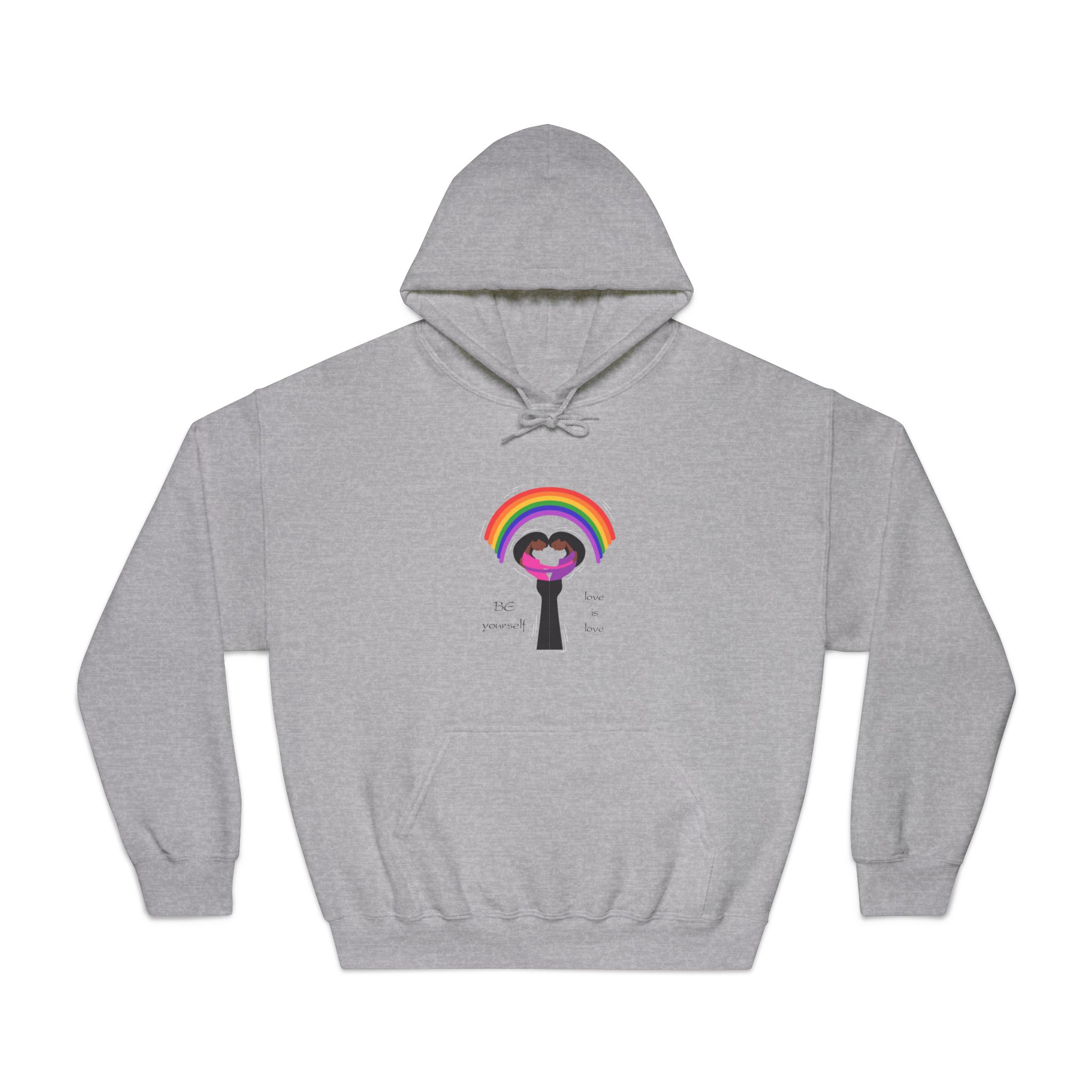 Poster Two Girls Hugging With Rainbow Unisex Dryblend Hooded Sweatshirt - Image 13