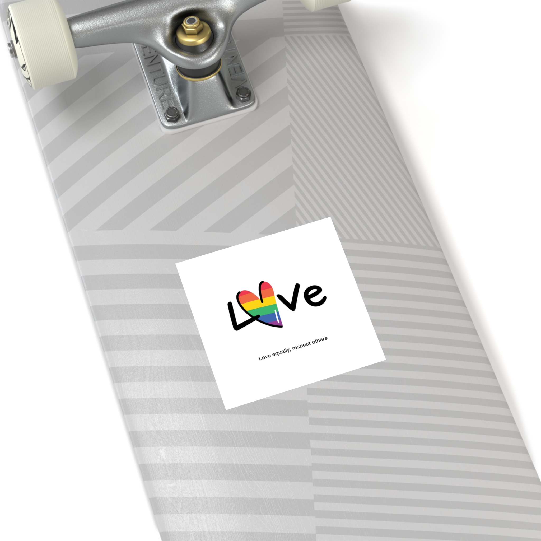 Love Letter Pride Rainbow Lettering Text Writing Pattern Freedom Love Heart Homo Colors Flag Parade(1) (1) Laminate Stickers Square - Image 20