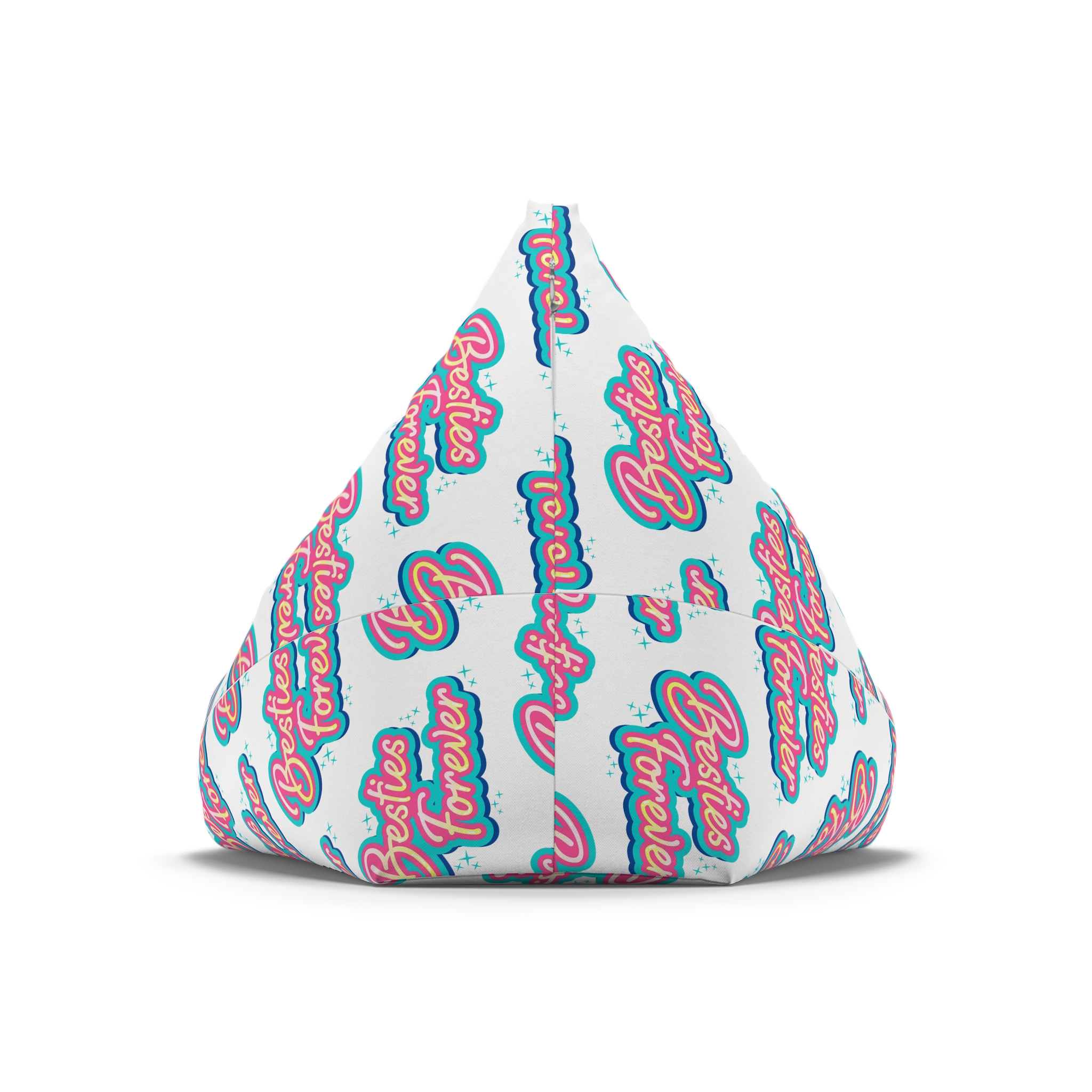 Besties Forever Lettering Logo Bean Bag Chair Cover - Image 6