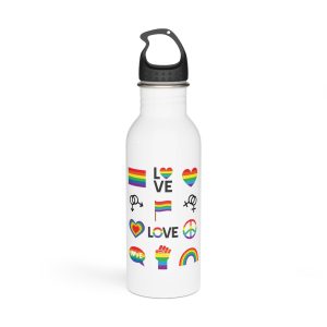 Vector Set Lgbt Homosexual Rainbow Flag Stainless Steel Water Bottle