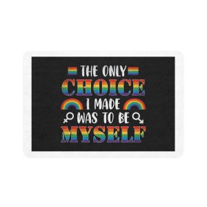 Pride Gay Rainbow Typography Vector Premium T Shirt(1) Pet Food Mat 12x18