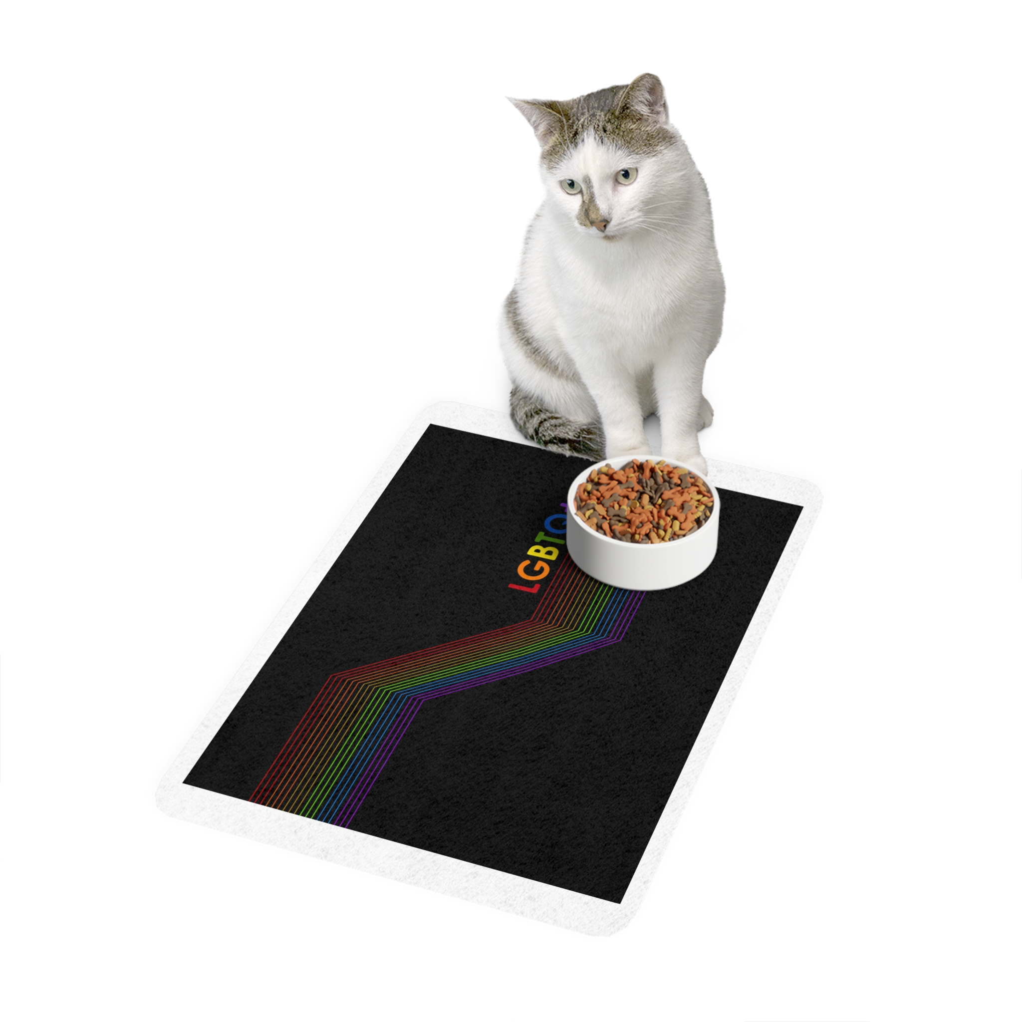 Lesbian Pride Design 175519 Pet Food Mat 12x18 - Image 3