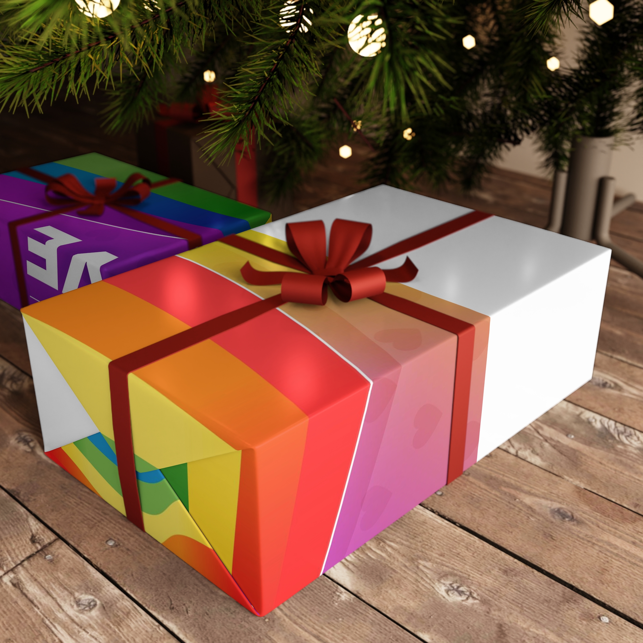 Colorful Pride Day Flag Concept Gift Wrapping Paper Sheets 1pc - Image 3