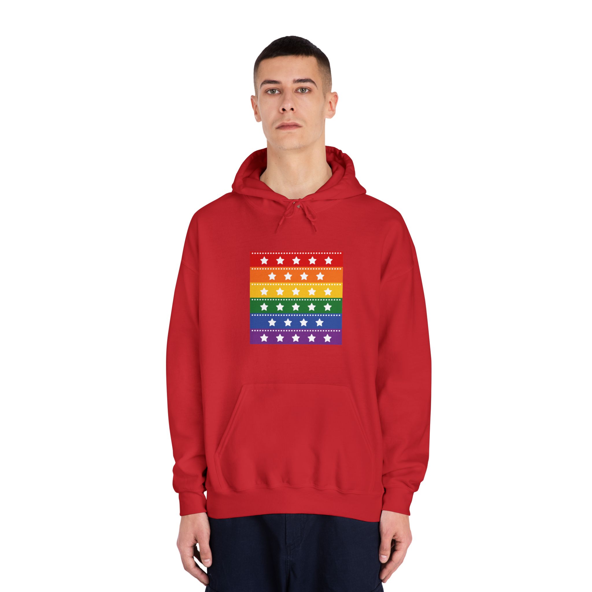 Lgbt Pride Month June Lesbian Gay Bisexual Transgender Lgbtq Flag Rainbow Vector(4) Unisex Dryblend Hooded Sweatshirt - Image 35
