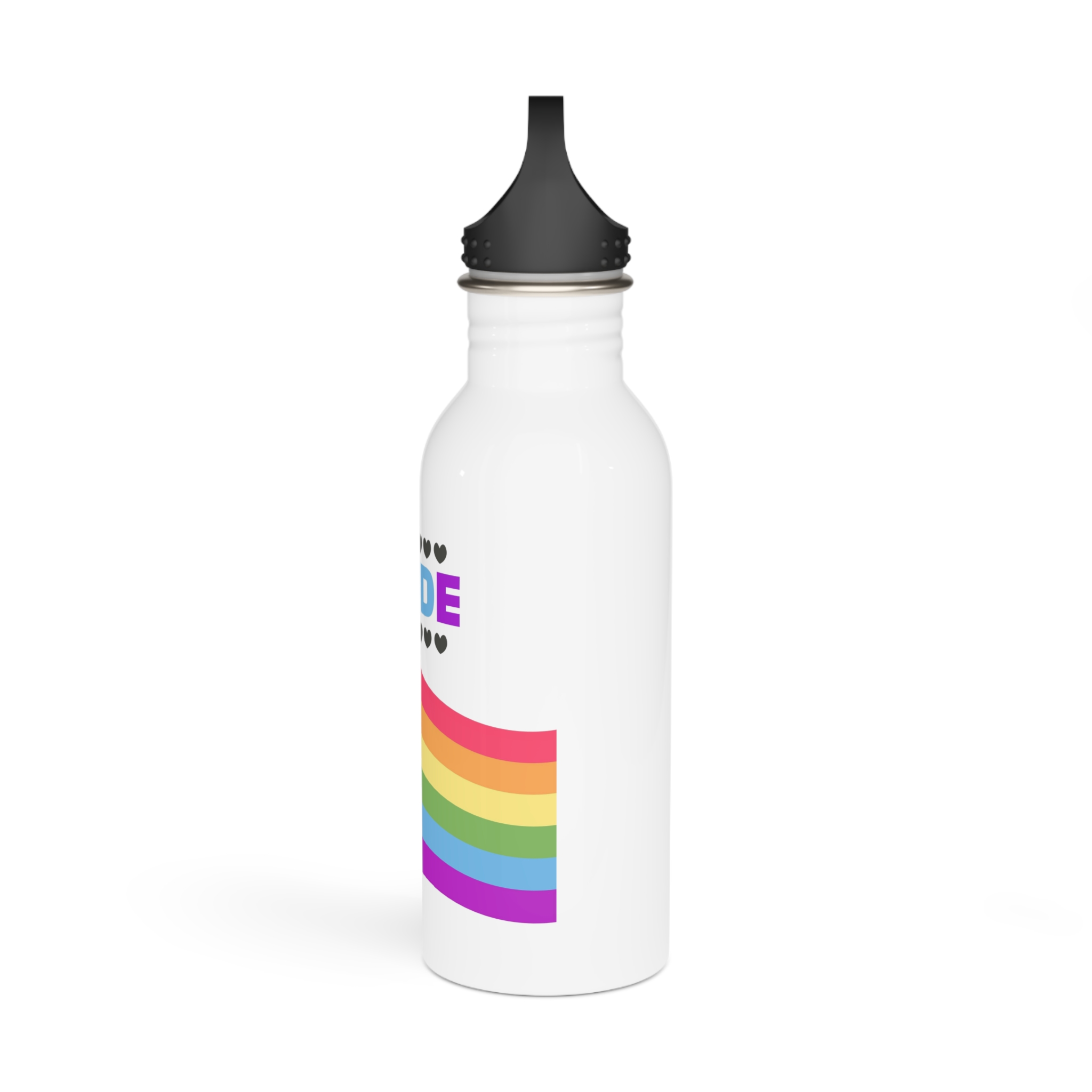Pride Background With Flag Lgbtq Pride Stainless Steel Water Bottle - Image 4