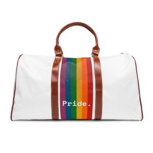 Poster With Rainbow Pride Concept Waterproof Travel Bag