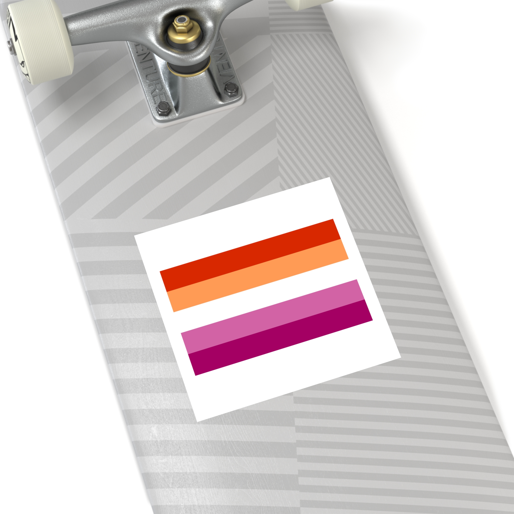 Lesbian Flag Laminate Stickers Square - Image 36