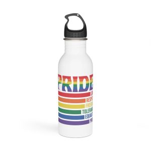 Pride Lgbtq Gay Typography Vector Tshirt Design1 Stainless Steel Water Bottle