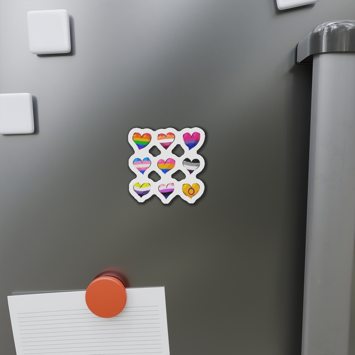 Flat Lgbt Pride Month Flags Collection Die Cut Magnets - Image 5