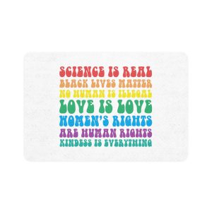 Black Lives Matter Typography T Shirt Design Pet Food Mat 12x18