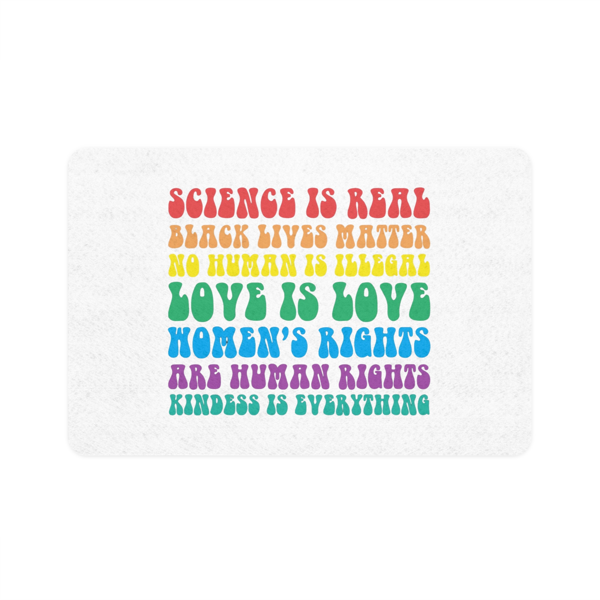 Black Lives Matter Typography T Shirt Design Pet Food Mat 12x18
