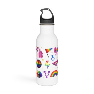 Flat Pride Month Lgbt Elements Collection(1) Stainless Steel Water Bottle