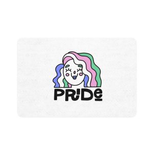 Pride Day Lettering Quote Concept Pet Food Mat 12x18