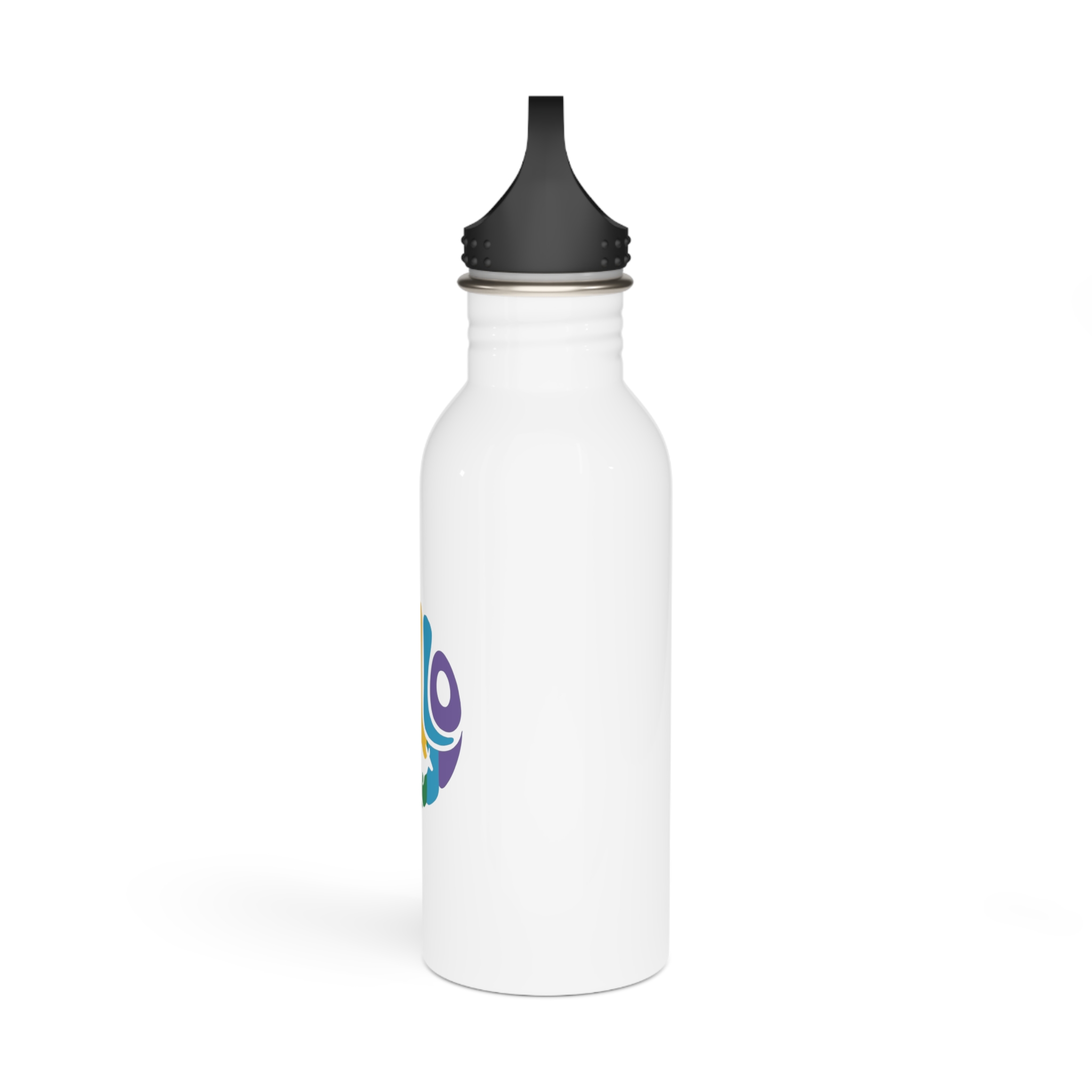 Hello Multicolor Logo Stainless Steel Water Bottle - Image 4