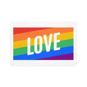 Lgbt Flag 5 Pet Food Mat 12x18