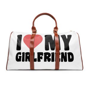 I Love My Girlfriend Iheart My Girlfriend (1) Waterproof Travel Bag