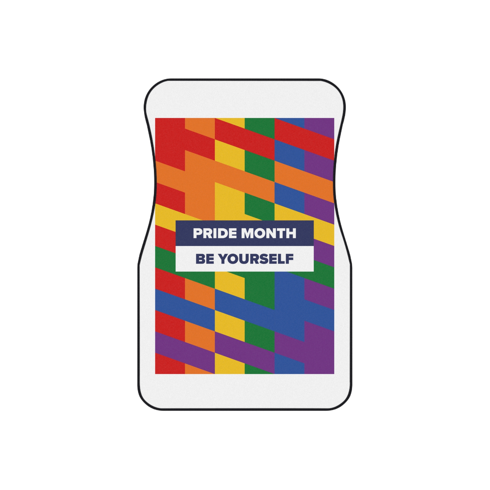 Lgbt Pride Month June Lesbian Gay Bisexual Transgender Lgbtq Flag Rainbow Vector(1)3 Car Mats Set Of 4 - Image 2