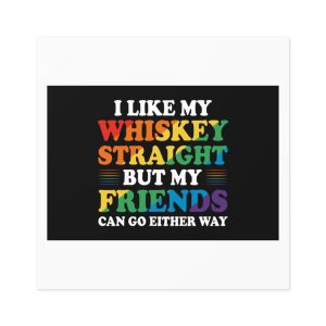 Pride Gay Lgbt Rainbow Tshirt Design(4) Laminate Stickers Square