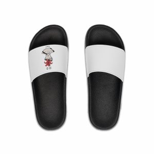 Yuri Broken Bust With Blooming Lily Mens Slide Sandals