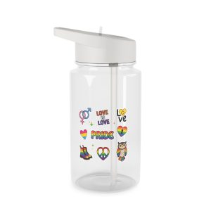 Pride Stickers Doodle Set Colorful Lgbtq Hand Drawn Icons Pack Tritan Water Bottle