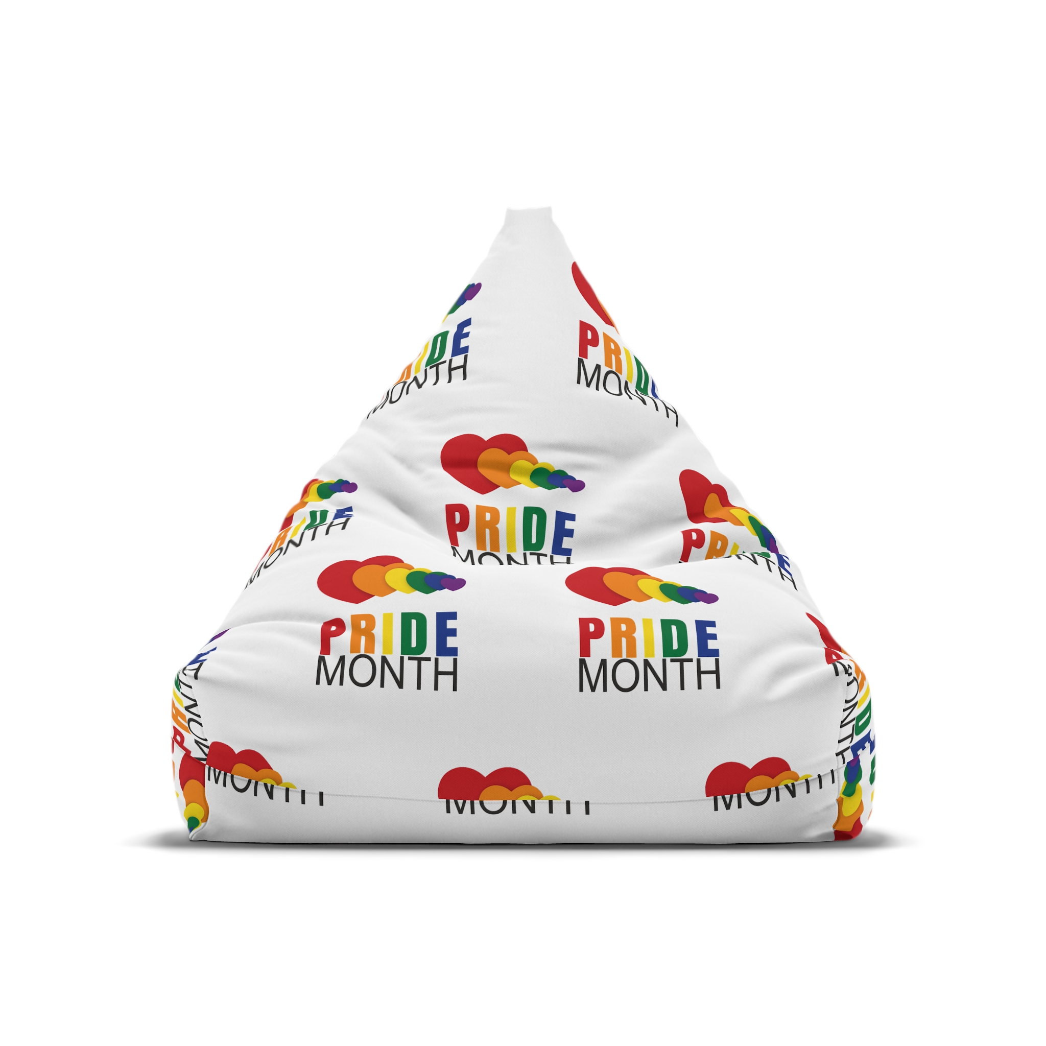 Happy Pride Month Greetings Red Orange Blue Colourful Background Social Media Design Banner Free Vector Bean Bag Chair Cover - Image 5