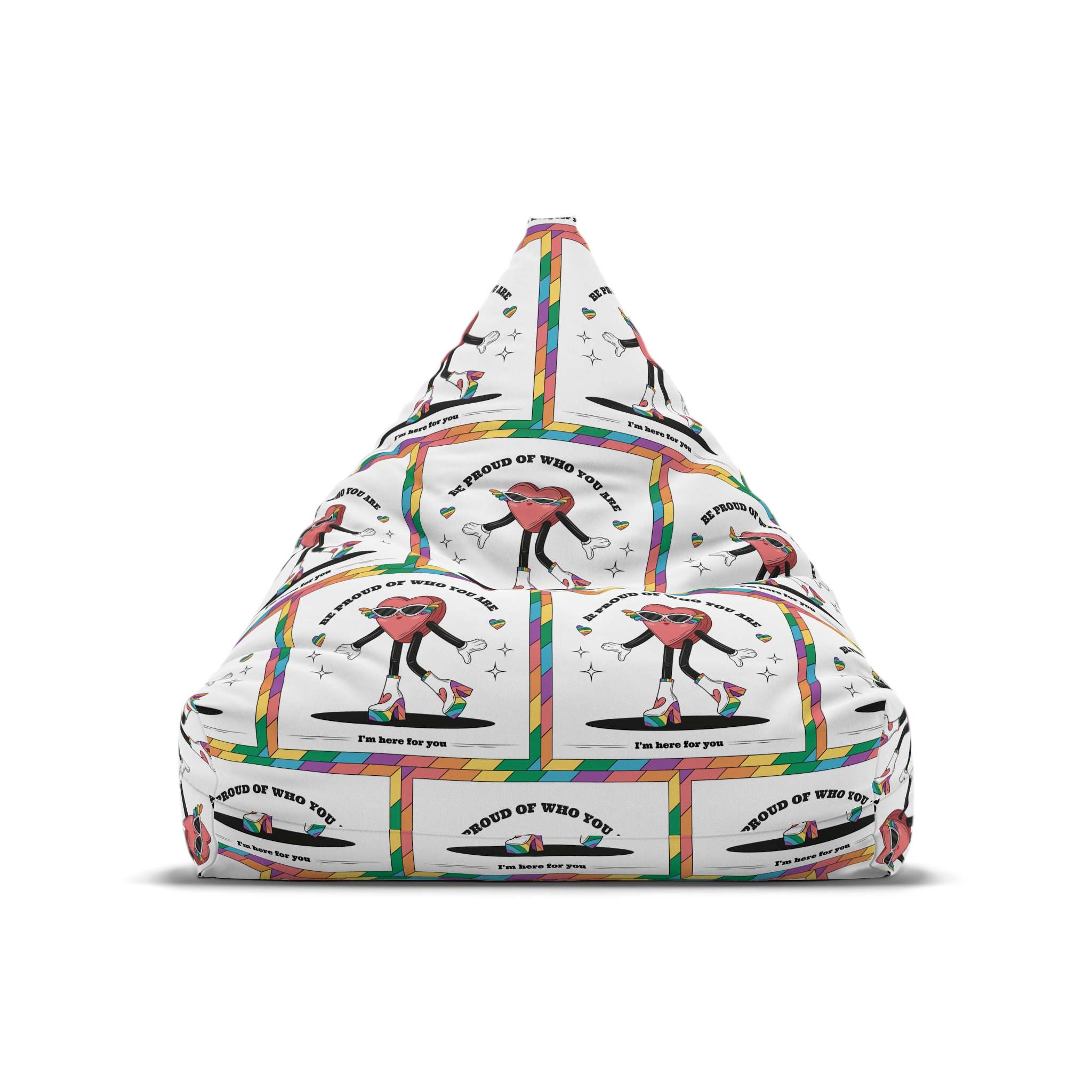 Hand Drawn Illustration Pride Month Celebration(1) Bean Bag Chair Cover - Image 5