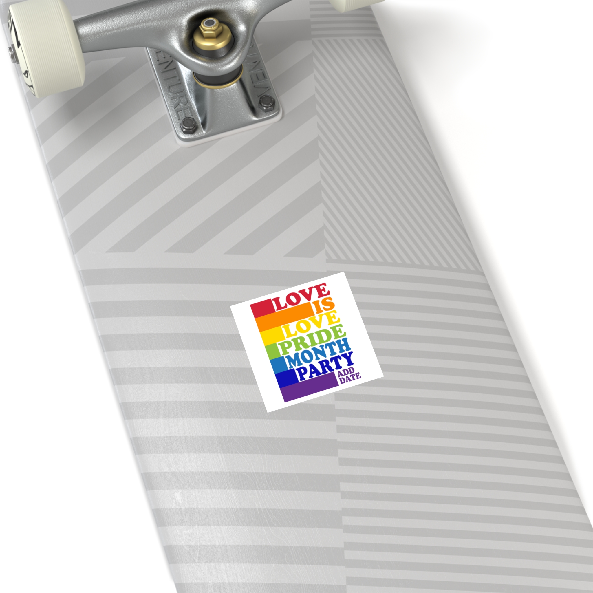 Love Is Love Pride Month Party Poster Flyer Social Media Post Design Laminate Stickers Square - Image 8