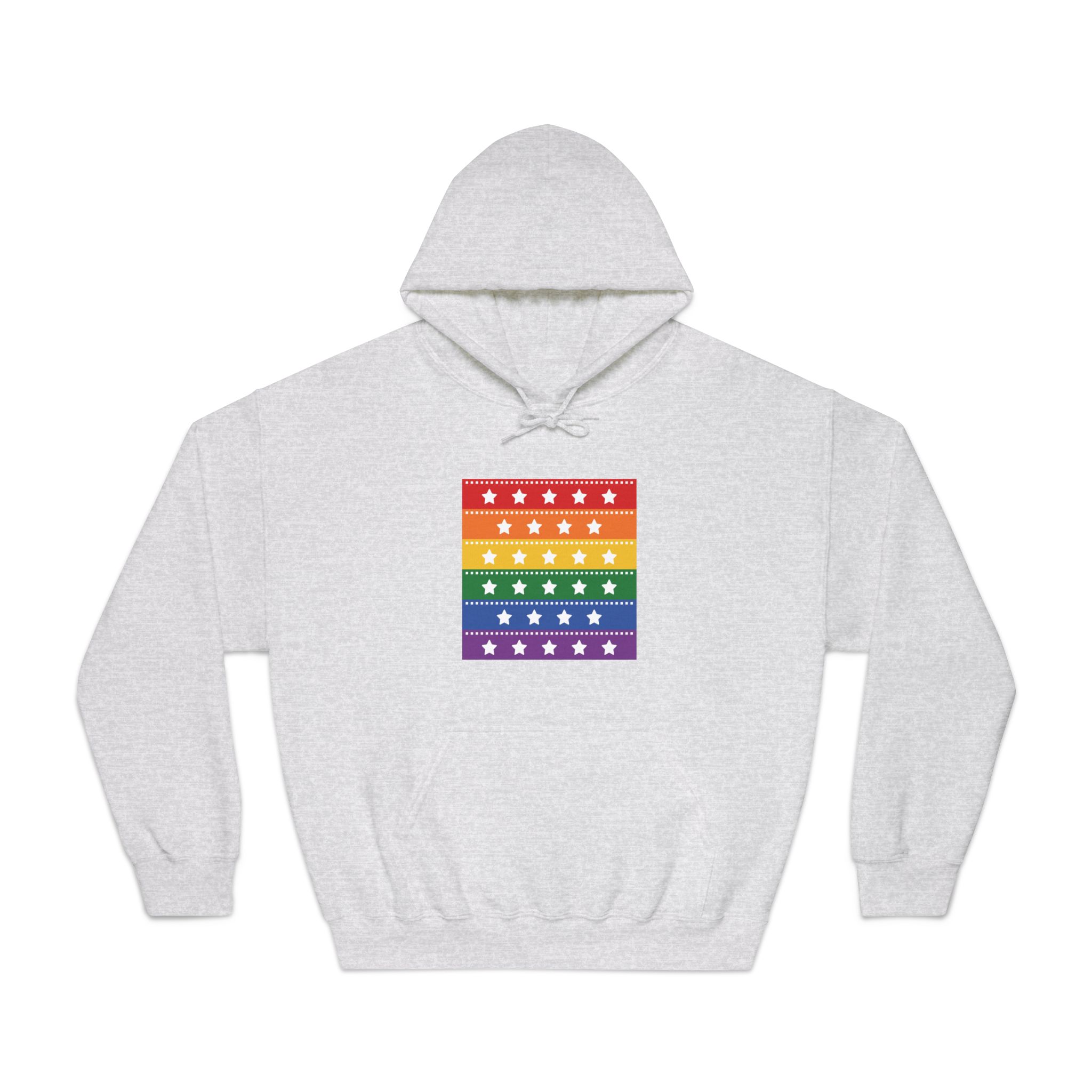 Lgbt Pride Month June Lesbian Gay Bisexual Transgender Lgbtq Flag Rainbow Vector(4) Unisex Dryblend Hooded Sweatshirt - Image 5