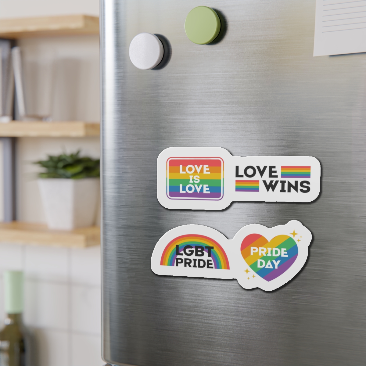 Pride Day Label Collection Design Die Cut Magnets - Image 15