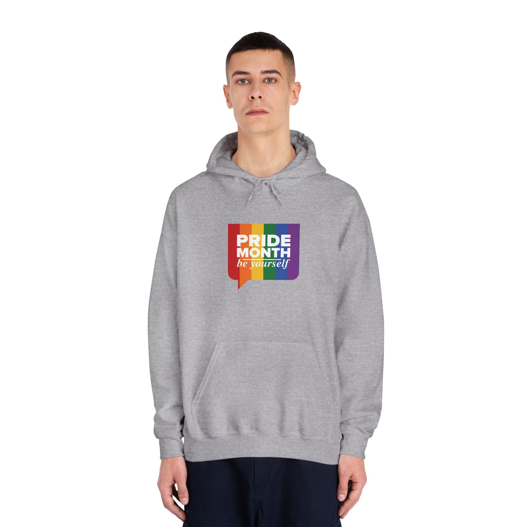 Lgbt Pride Month June Lgbt Flag Rainbow Flag Love Concept Vector Illustration Poster (1) Unisex Dryblend Hooded Sweatshirt - Image 15