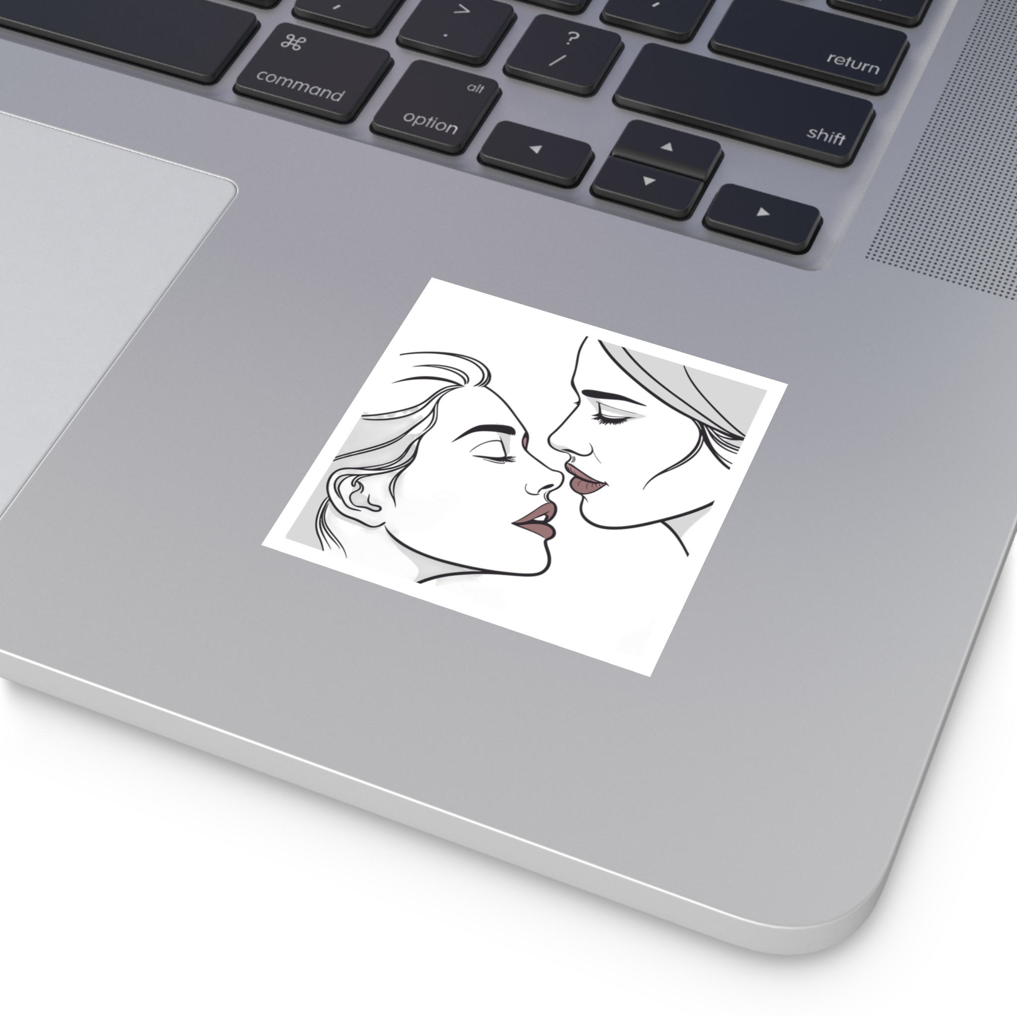Perfect Lip Set Open Close Smooches Laminate Stickers Square - Image 11