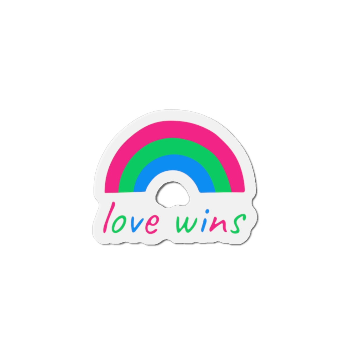 Colorful Rainbow Shape Polysexual Pride Flag Happy Pride Day Lgbtqia Community Pride Month Vector Hand Drawn Doodle Posters Stickers Logo Cards Die Cut Magnets