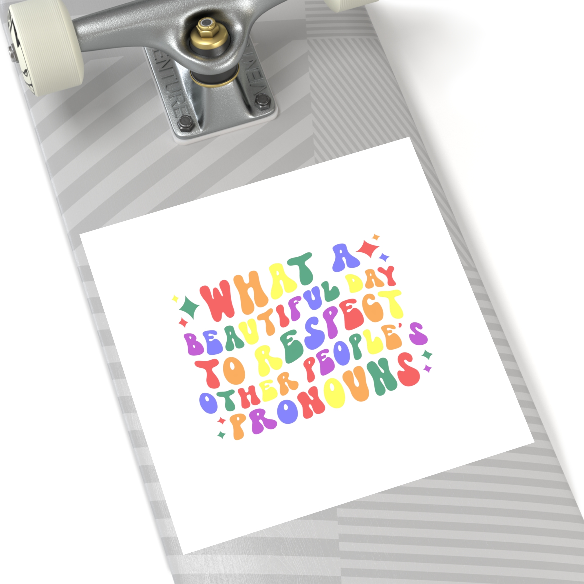 Pride Lgbt Gay Retro Tshirt Design(1) Laminate Stickers Square - Image 60