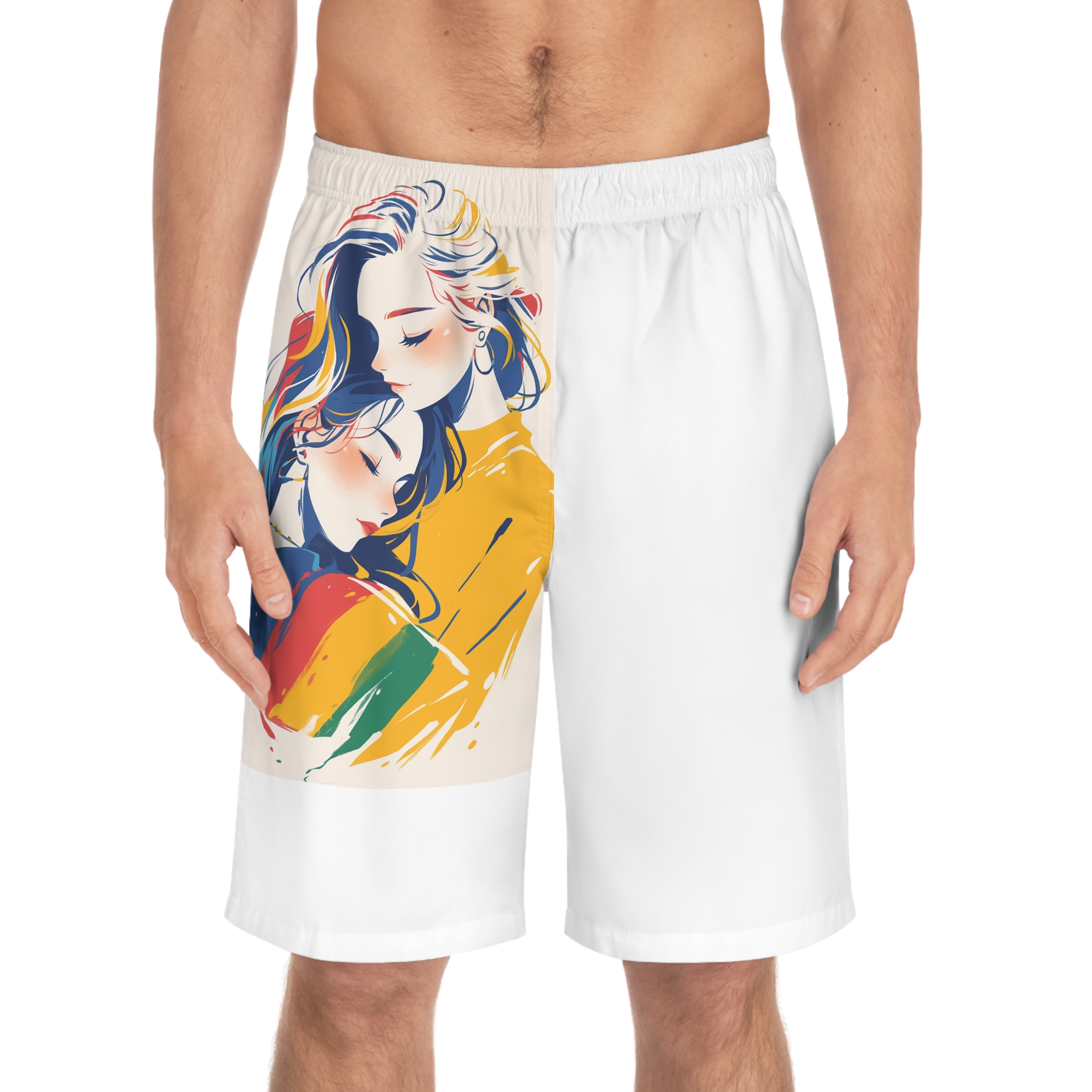 Lesbian Pride Design 1754C4 Mens Board Shorts Aop - Image 3