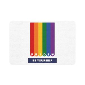 Lgbt Pride Month June Lesbian Gay Bisexual Transgender Lgbtq Flag Rainbow Vector Pet Food Mat 12x18