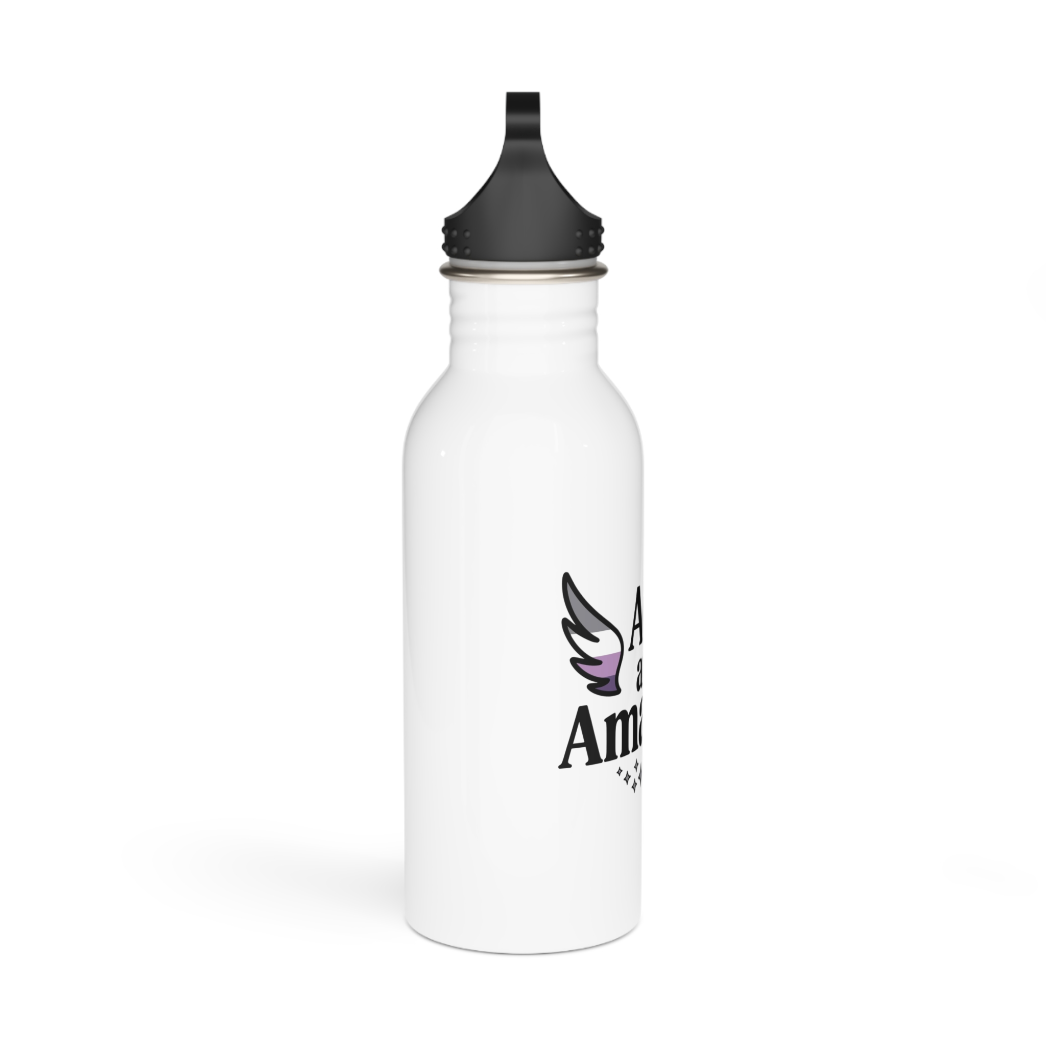 Ace Amazing T Shirt Design Isolated White Background 2 Stainless Steel Water Bottle - Image 2