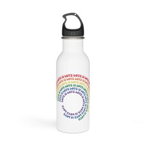 Pride Lgbtq Gay Typography Vector Tshirt Design Stainless Steel Water Bottle