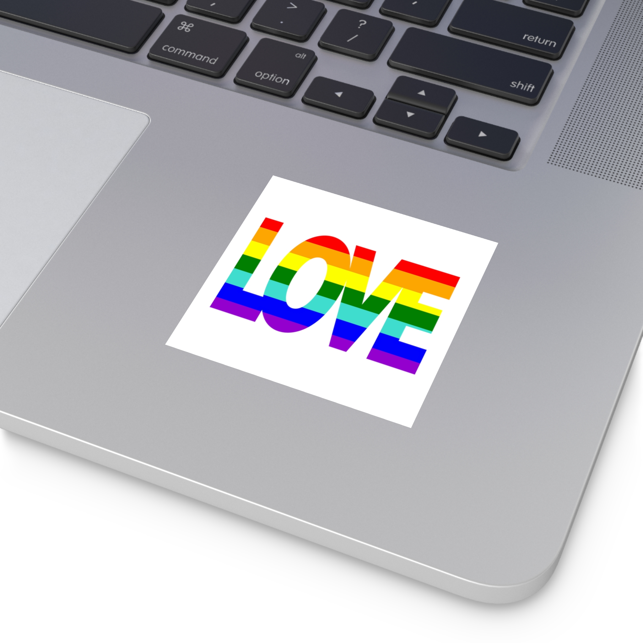 Lgbt Pride Flag Rainbow Flag Background Multicolored Peace Flag Movement Original Colors Symbol Laminate Stickers Square - Image 15