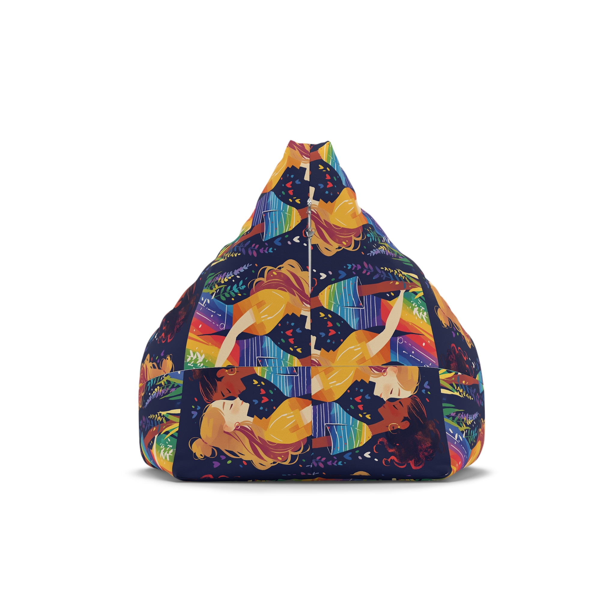Lesbian Pride Design 4C2A5F Bean Bag Chair Cover - Image 2