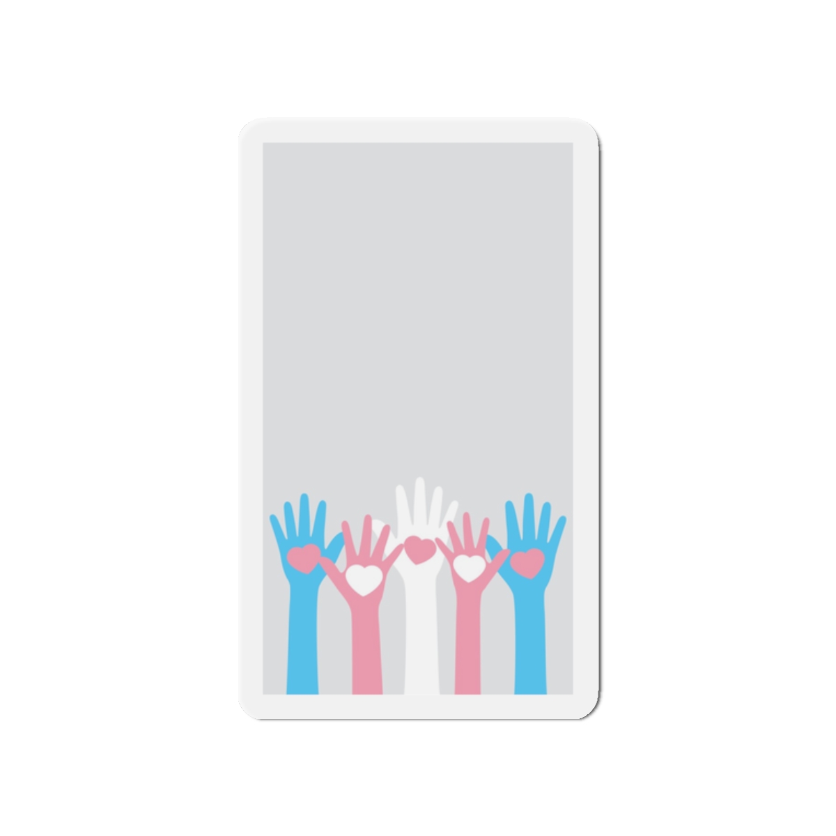 Lesbian Pride Design FE58DC Die Cut Magnets