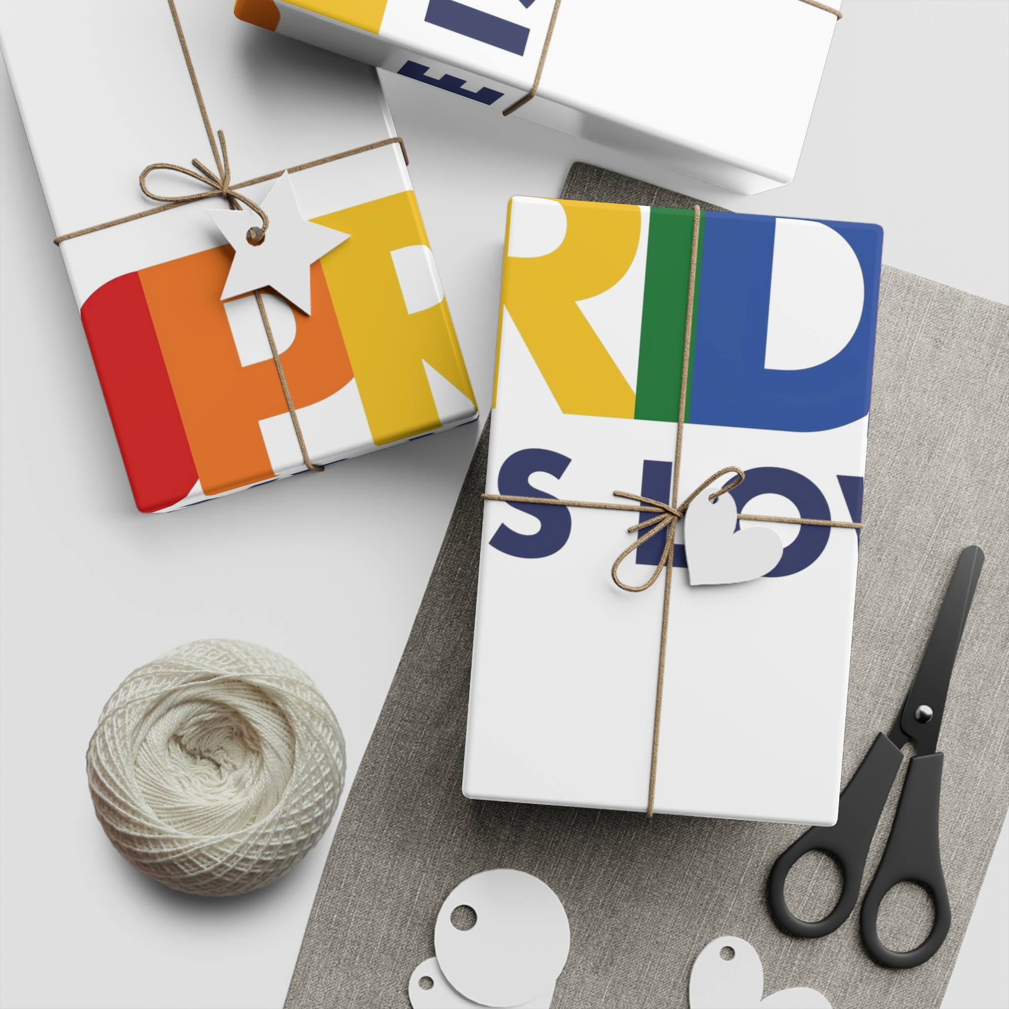 Lgbt Pride Month June 2026 Lesbian Gay Bisexual Transgender Lgbtq Flag Rainbow Love Vector (3) Gift Wrapping Paper Sheets 1pc - Image 2