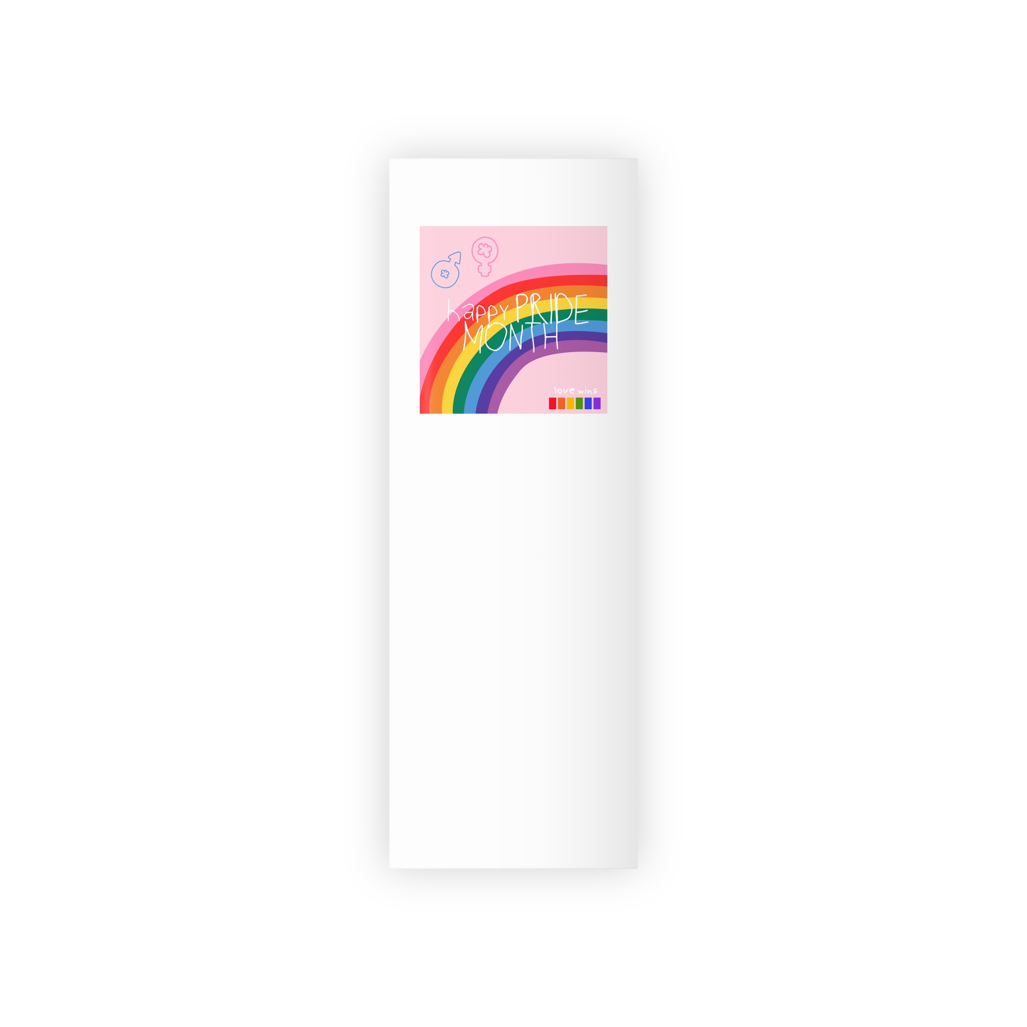 Cute Simple Banner Pride Month Symbols Pride Month With Lgbtq Flag Colours Gift Wrapping Paper Rolls 1pc - Image 5