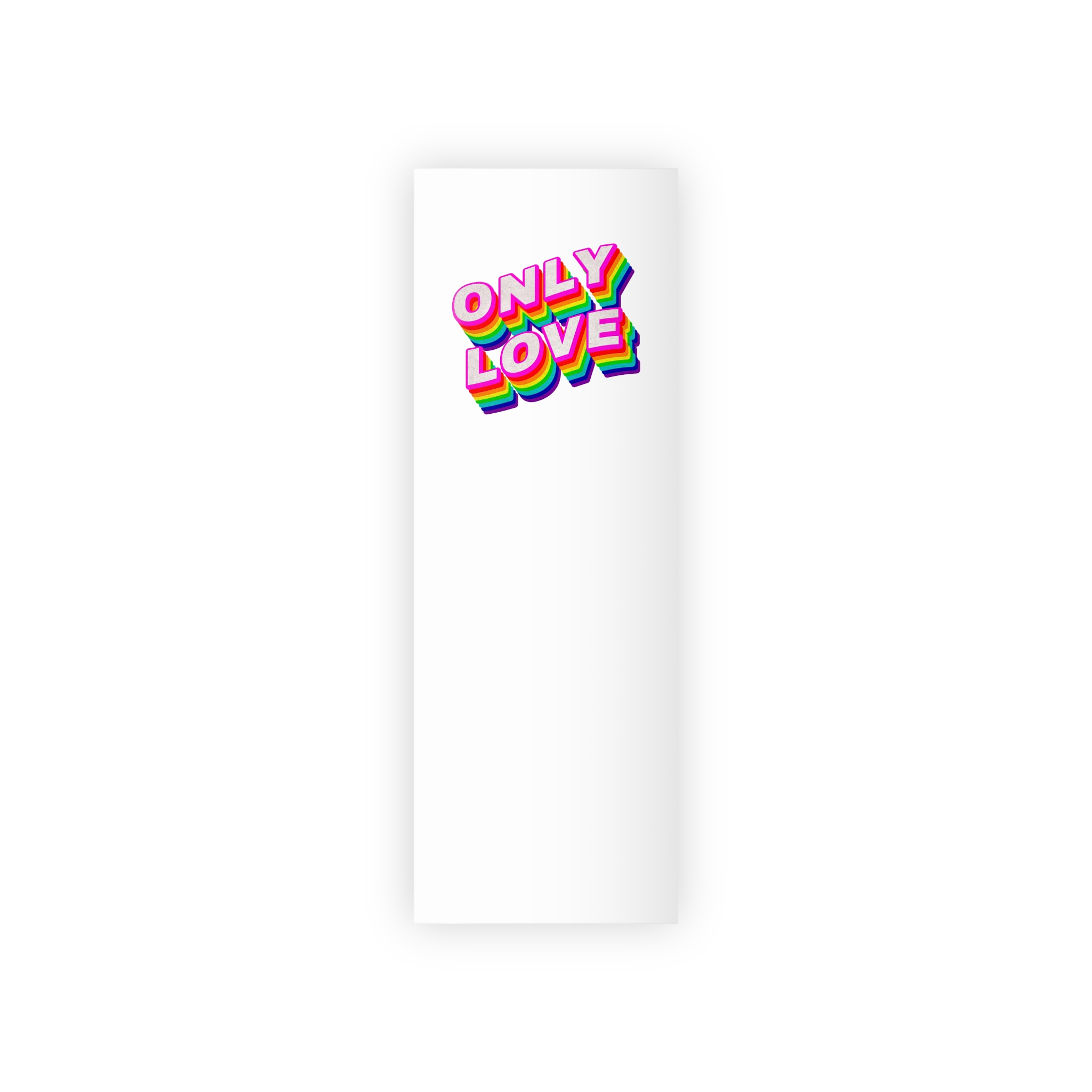 Rainbow Word Only Love Typography Design Element Gift Wrapping Paper Rolls 1pc - Image 5