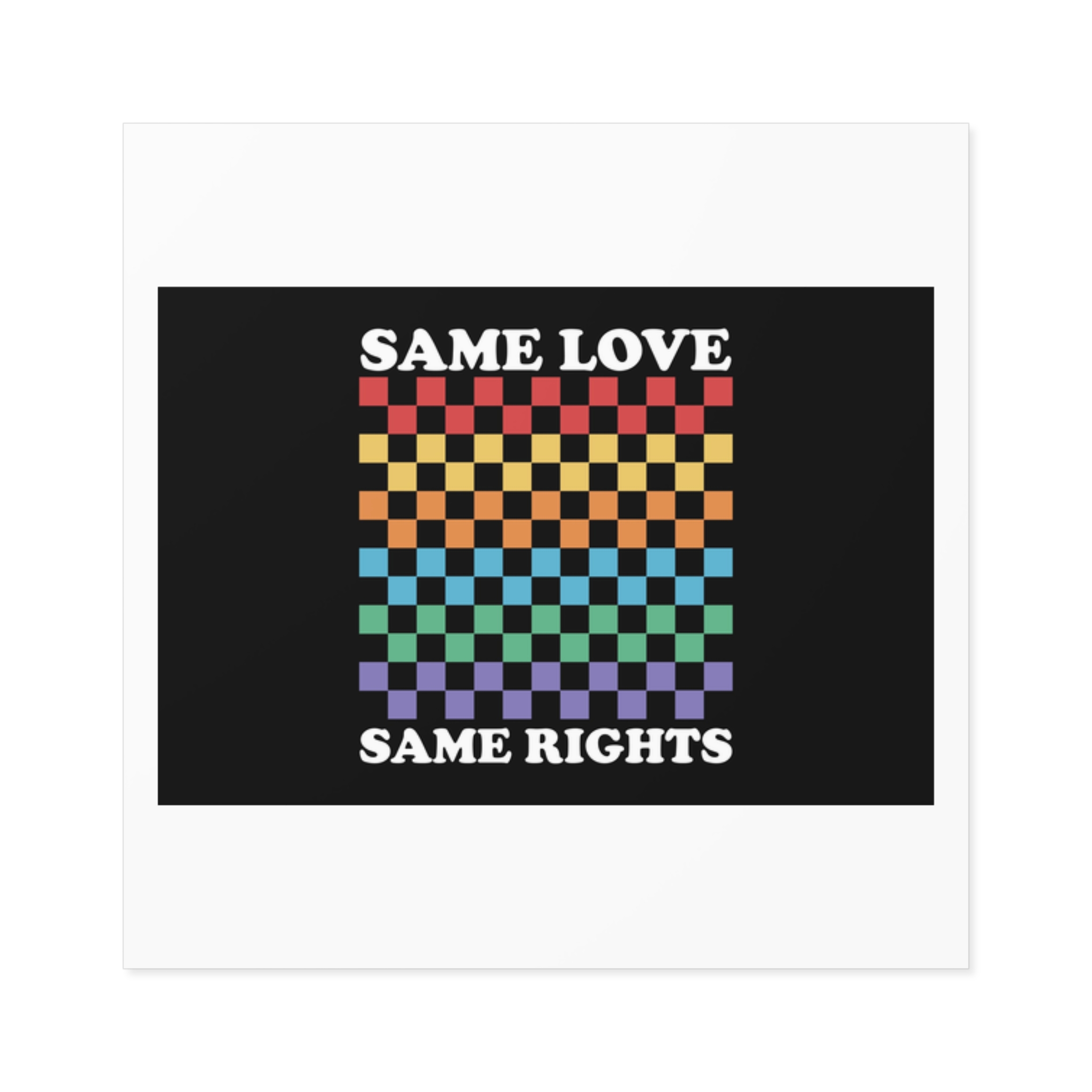 Pride Lgbt Gay Typography T Shirt Design Laminate Stickers Square