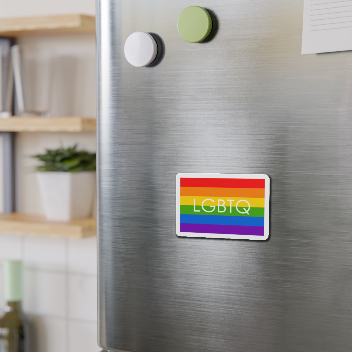 Lesbian Gay Bisexual Transgender Queer Flag Rainbow Pride Flag Lgbtq Die Cut Magnets - Image 6