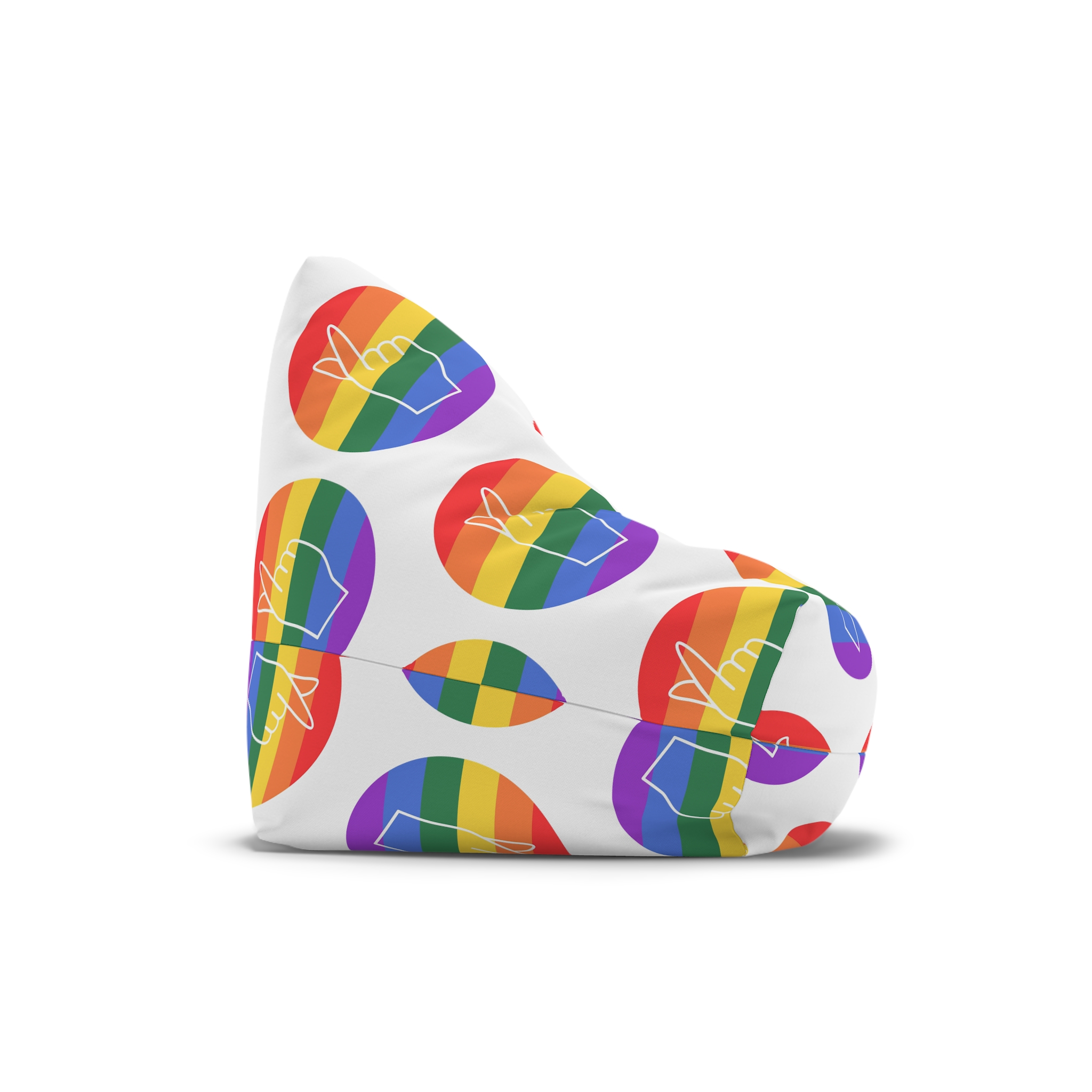 Lgbtq Diversity Rainbow Pride Concept Vector Isolated Illustration Bean Bag Chair Cover - Image 3