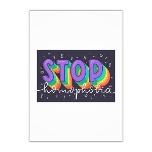 Stop Homophobia Concept Gift Wrapping Paper Sheets 1pc
