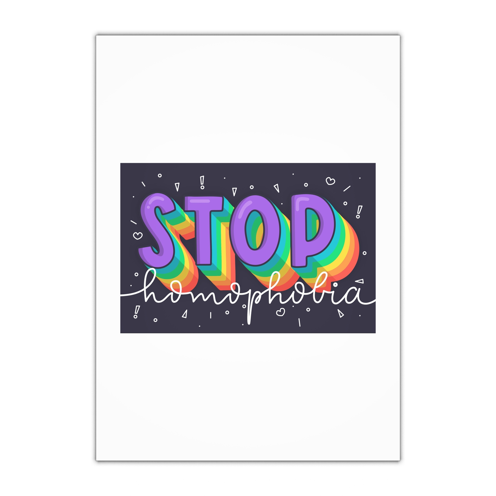 Stop Homophobia Concept Gift Wrapping Paper Sheets 1pc