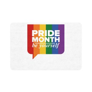 Lgbt Pride Month June Lgbt Flag Rainbow Flag Love Concept Vector Illustration Poster (1) Pet Food Mat 12x18
