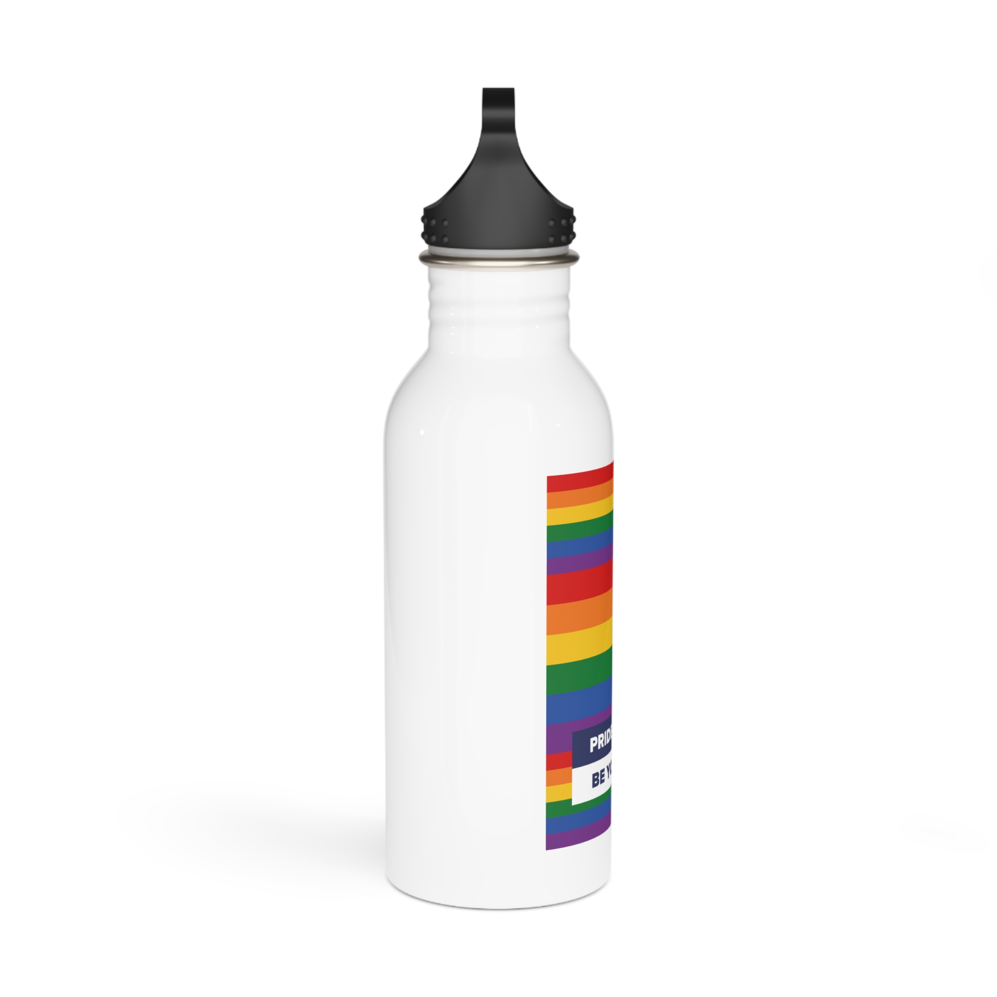 Lgbt Pride Month June Lesbian Gay Bisexual Transgender Lgbtq Flag Rainbow Vector(3) Stainless Steel Water Bottle - Image 2